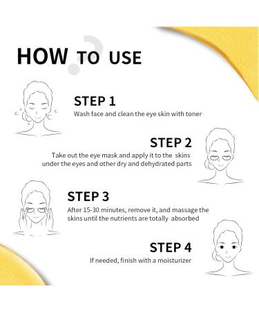 Under Eye Patches - Hydrate Moisturise Nourish& Firm Eye Masks Collagen 24K Gold Eye Patches for Puffy Eyes Dark Circles Bags and Wrinkles 30Pairs Anti-Aging Hyaluronic Acid Gold Eye Pads - Buy Online on SooperMarket.com