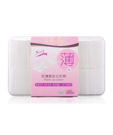 1 Box(1000PCS) Disposable Deep Clean Make upPads-Cosmetic Face Neck Mouth Makeup Remover Accessories Tools(White)