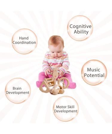 Handmade Bio-Wood Waldorf Montessori Toys for Babies & Toddlers | Eco-Friendly Beech Wood Gift - Buy Online on SooperMarket.com