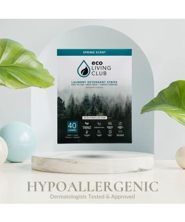 Laundry Detergent Sheets - Hypoallergenic Eco-Friendly Biodegradable & Cruelty-Free - Travel Friendly (Unscented 80 Loads - Buy Online on SooperMarket.com