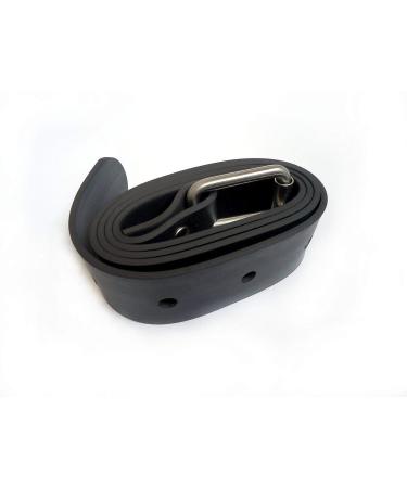 Adjustable Rubber Marseille Dive Weight Belt - Black - 59 inch - Buy Online on SooperMarket.com