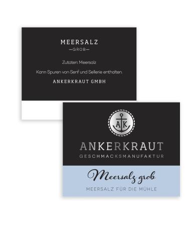 Buy Ankerkraut Coarse Sea Salt 170g in Cork Glass | Premium Table Salt for Gourmet Cooking | International Shipping Available - Buy Online on SooperMarket.com