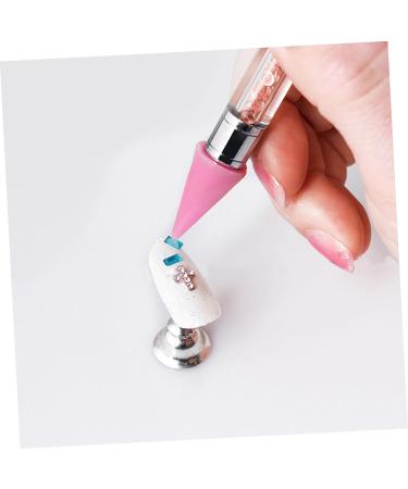 Healeved 9 Pcs Manicure Dotting Tools Studs Picker Wax Heads Wax Rhinestone Picker Wax Pencil for Rhinestones Wax Rhinestones Picker Dual Diy Jewel Picker Dotting Pen Point Acrylic Pink - Buy Online on SooperMarket.com