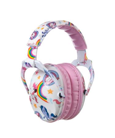 PROTEAR SNR 28 dB Kids Ear Protection Ear Muffs Ideal Hearing Protectors for Noise Sensitivity Children under Fireworks Travel Sports Events and Noisy Surroundings(Unicorn) 15*13*10cm A-unicorn