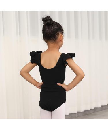 HIPPOSEUS Girls Long & Short Sleeve Leotard for Gymnastics, Dance, Ballet - Black, Size 8-9 Years - Buy Online on SooperMarket.com