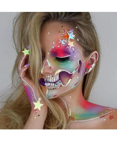 Go Ho Neon Face & Body Paint Palette - UV Glow in the Dark Water Activated Eyeliner for Halloween Makeup & Cosplay Costumes - Buy Online on SooperMarket.com