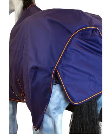 Marengos by Bucas 1200d Stay-Dry Irish Turnout Blanket | Waterproof & Breathable Rain Blanket | Size 125cm Blue/Orange | Ideal for All Weather Conditions - Buy Online on SooperMarket.com