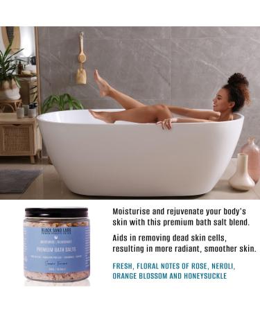 Black Sand Labs Premium Bath Salts for Her - Dead Sea & Himalayan Pink Salt Blend with Botanicals - Moisturizing and Rejuvenating Luxury Bath Salts for Women - Summer Terrace - Buy Online on SooperMarket.com