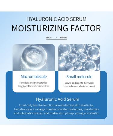 Hyaluronic Acid Serum for Deep Hydration & Brightening | Repair Acne Moisturize Dry Skin Reduce Dark Spots | Non-Greasy Daily Skin Care - 0.35oz - Buy Online on SooperMarket.com