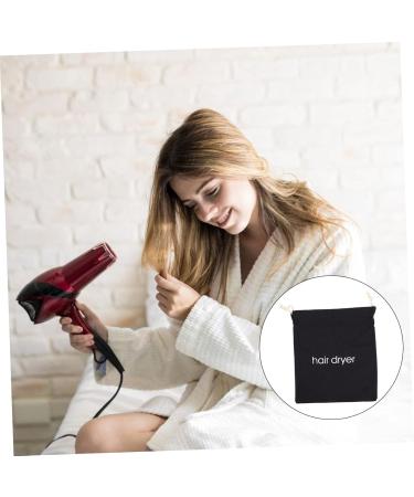 FOYTOKI 2pcs Hair Dryer Storage Bag Mini Hairdryer Bag Drawstring Shark Hair Dryer Toiletey Fabric Black - Buy Online on SooperMarket.com