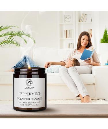 Peppermint Fragrance Candle 150g | 100% Essential Oil | Soy Wax Aromatherapy | Perfect Gift for Mother's Day & Birthdays - Buy Online on SooperMarket.com