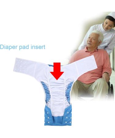 Washable Adult Diaper for Incontinence Care | Adjustable & Easy-Dry Cloth Diaper Cover - Dark Blue - Buy Online on SooperMarket.com