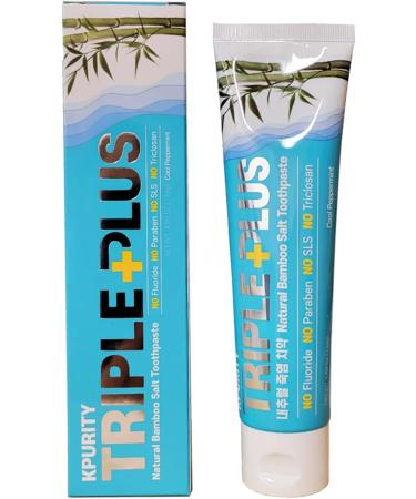 Triple Plus Premium Natural Bamboo Salt Toothpaste 133g - Eco-Friendly & Whitening | Buy Internationally - Buy Online on SooperMarket.com