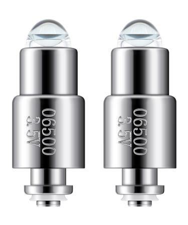 2 Pcs Halogen Replacement Bulbs Compatible with Welch Allyn 3.5v Lamp 06500-u Otoscope Lamp