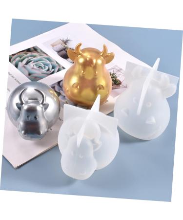 STOBOK 3pcs Animal Fudge Clear Silica Chocolate Gel Handmade Head Craft Adornment Crystal Art Shaped Whitex3pcs 6.9X7.2CMx3pcs - Buy Online on SooperMarket.com