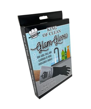 King of Clean Gloves - funny washing up gloves For Men Husband Dad House Husband novelty kitchen washing gift Fathers Day