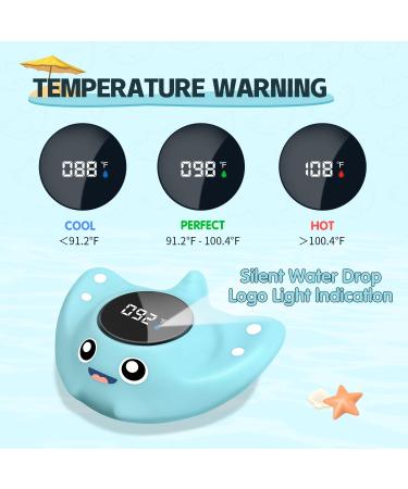 BabyElf Baby Bath Thermometer - Floating Bathtub Toy for Infant - Mute Visual Alert - Fahrenheit - Buy Online on SooperMarket.com