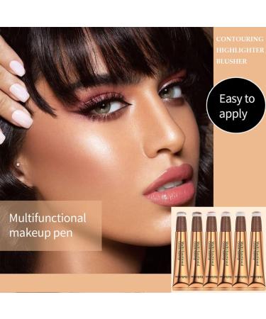 ZARICS Liquid Face Concealer Pen - Smooth Creamy Matte Finish Contour Stick for Body & Face | Waterproof Blendable Makeup with Cushion Applicator - Buy Online on SooperMarket.com