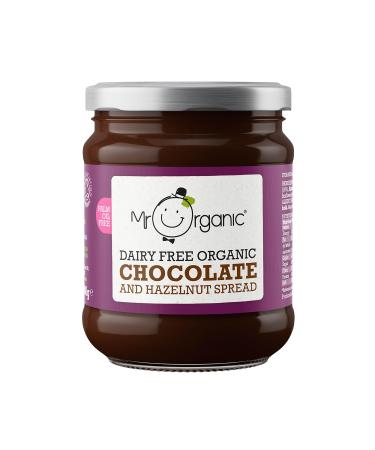 Mr Organic - Free From Chocolate & Hazelnut Spread - Organic Hazelnuts and Cacao - Rich & Creamy - Perfect on Toast or in Baking