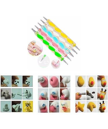 COMIART Ball Stylus Dotting Tool Set for Clay Sculpting & Nail Art - Embossing Pattern Included - Buy Online on SooperMarket.com