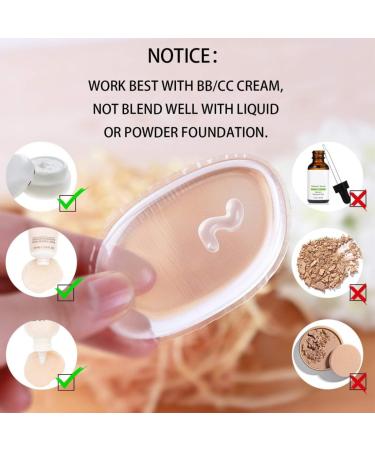 Buy Leaf-Shaped Silicone Makeup Sponge Puff | Clear Gel Blender for Perfect Makeup Application - Buy Online on SooperMarket.com