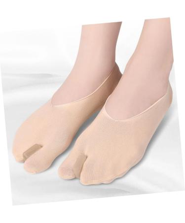 FOMIYES Mens Invisible Toe Separator Boat Socks - 1 Pair | Men & Women Orthodontic Toe Correcting Socks | Comfortable Toe Wraps & Bandages - 17.8x8cm - Buy Online on SooperMarket.com