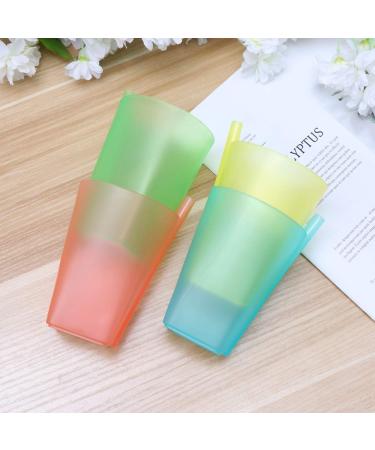 EXCEART 4PC Colorful Sip Cups for Kids with Built-in Straw | BPA-Free - Buy Online on SooperMarket.com
