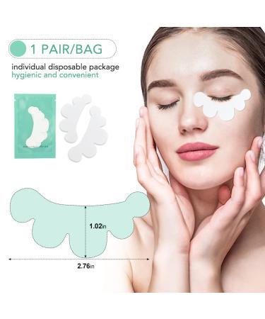 Lunamoon Eye Pads for Eyelash Extensions - 50 Pairs Flower-Light Blue | Perfect for Eyelash Lifting & Color - Buy Online on SooperMarket.com
