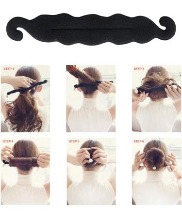 URAQT 26 Pcs Hair Styling Kit Set - Bun Maker, Braid Tool, Twist Accessories for DIY Hair Styles - Black Magic Hair Styling for Girls/Women - Buy Online on SooperMarket.com