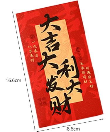 Folpus 6X Chinese Lunar New Year Red Envelopes Spring Festival Envelopes Hongbao Red Packets Style B - Buy Online on SooperMarket.com