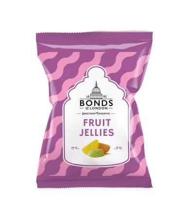 Bonds Fruit Jellies | Sugar Coated | Chewy Fruit Jellies | No Artificial Colour | 130g | (Pack of 6)