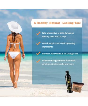 Tan Physics True Color Sunless Tanner 8 fl oz with Self Tanner Brush | Quest Skin Care - Buy Online on SooperMarket.com