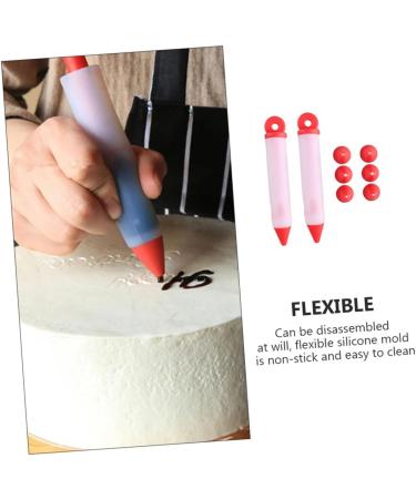 MAGICLULU 2 Sets Cojines Decorativos para Fondant Tools Ketchup Decorating Pens Jam Decorating Pens Cake Decorating Tools Silicone Decorating Pens Silica Gel Pastry Bags Food Grade - Buy Online on SooperMarket.com
