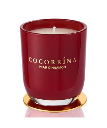 Cocorr na Candle fragrance candle in the glass - pear cinnamon burning time up to 22 hours natural soy candle Christmas gift candle 180g pear cinnamon 180g
