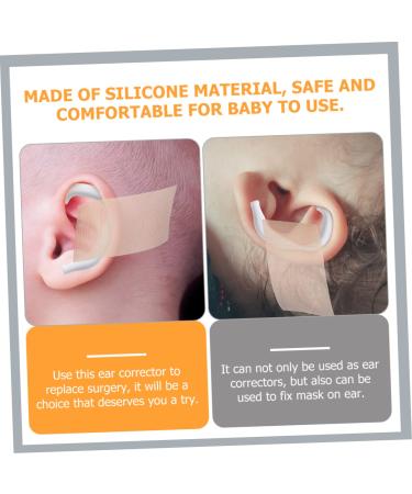 KOMBIUDA Auricle Corrector Invisible Tape - 5 Pairs | Silicone Patch for Ear Mold Support | Valgus Protruding Ear Correction Bracket - Buy Online on SooperMarket.com