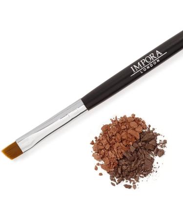 Duo Eyebrow Brush & Spoolie by Impora London. Flat Angled Brush Perfect for Lining / Shaping Brows. Use with Gel Cream or Powder Colours. Spoolie for Brows or Lashes. - Buy Online on SooperMarket.com