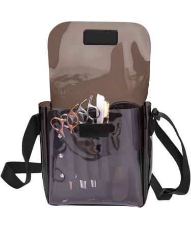 Balacoo Clear Makeup Bag - Versatile Crossbody Purse & Organizer for Cosmetics Hair Tools and Travel | PVC 21x20x5.5cm - Buy Online on SooperMarket.com