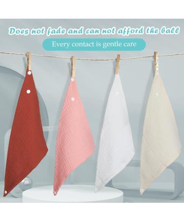 WD&CD 4-Piece Triangle Baby Dribble Bibs | 2 Adjustable Buttons | Soft & Absorbent - Buy Online on SooperMarket.com