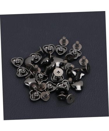 Operitacx 60 Pcs Shoe Bag Ornament Heart Shape Handbag Screw Button Studs Fasteners Belt Button Nails Wallet - Buy Online on SooperMarket.com