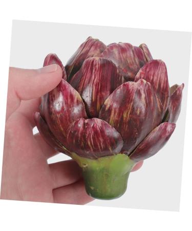 ORFOFE decorate props fake vegetables artificial flower Rose wedding fake artichoke ornament artificial wedding decors Model fake vegetable model artichoke artificial flower - Buy Online on SooperMarket.com