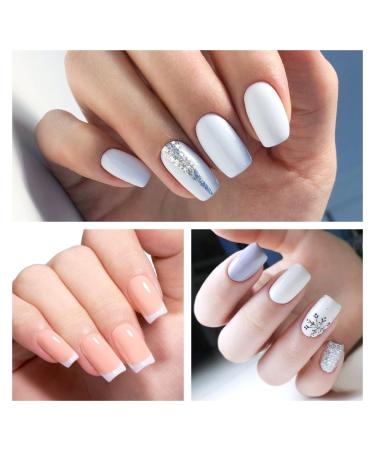 AILLSA Pink Gel Nail Polish Set - French Manicure UV Gel Starter Kit | Base & Top Coat Included - Light Baby Pink & Nude Soak Off | Perfect for DIY Nail Art & Salon Use - Buy Online on SooperMarket.com