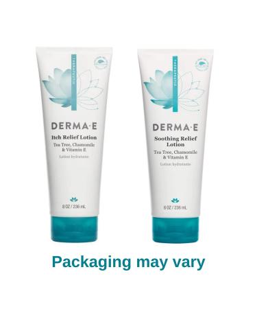 DERMA-E Itch Relief Lotion 8 oz - Soothing Anti-Itch Cream for Dry Skin - Buy Online on SooperMarket.com