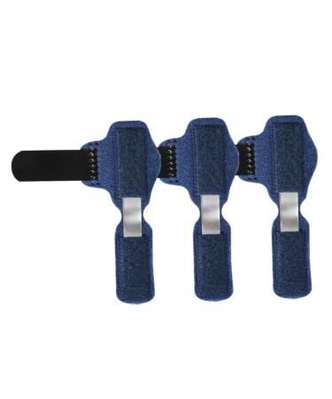 Cabilock 3pcs Toe Strap Thumb Splint Retainer Holder Toe Finger Brace Finger Support Brace Finger Splint Mallet Toe Sprain Support Strap Finger Fixing Strap Finger Splints Blue Holder Foot
