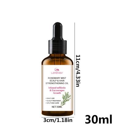 Pure Rosemary Oil for Hair Growth - 30ml Essential Oil Against Hair Loss | Premium Quality Bio-Rosmarin Oil - Buy Online on SooperMarket.com