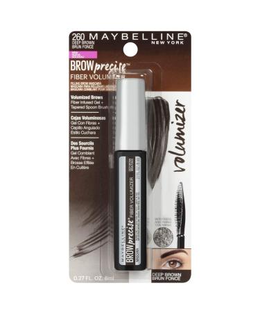 Maybelline Brow Precise Fiber Volumizer Eyebrow Mascara, Deep Brown - 0.27 fl. oz - Buy Online on SooperMarket.com