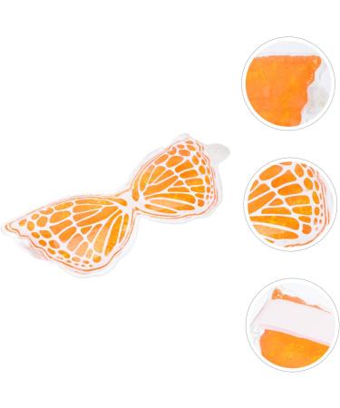Healeved Ice Butterfly Eye Mask - Silk Gel Sleep Mask for Cooling and Comfort - Orange - Buy Online on SooperMarket.com