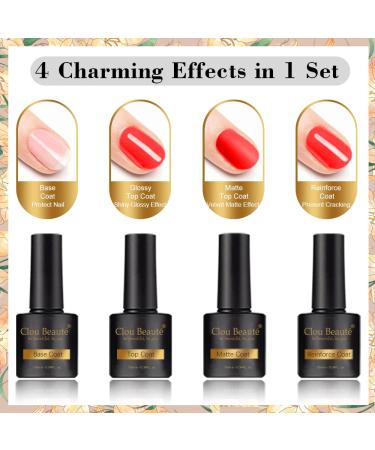 Clou Beaute 27PCS Gel Nail Polish Set with UV LED Lamp - 18 Colors Soak Off Gel Polish Starter Kit - Matte Reinforce Gel Varnish Gift Box - S22-02 CB-S22-02 - Buy Online on SooperMarket.com