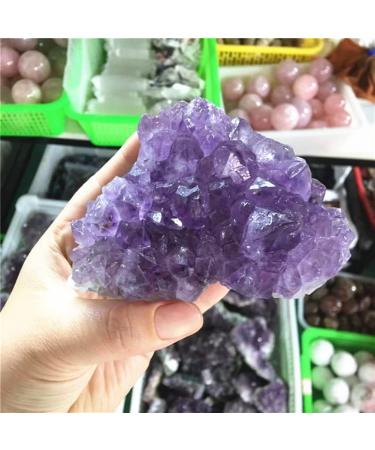 Natural Amethyst geode Cluster Purple Quartz Stones geode Amethyst Clusterfor Home Decoration Can be Used for (Color : Purple Size : 100-200g) HOMEZHOU (Color : Purple Size : 100-200g) 100-200g Purple