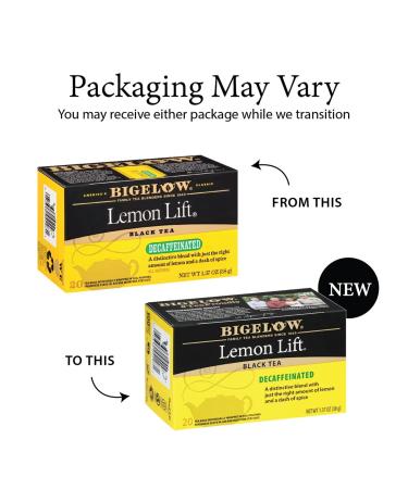 Bigelow Decaffeinated Lemon Lift Black Tea - 120 Tea Bags (6 Pack) for Refreshing Flavor - Buy Online on SooperMarket.com