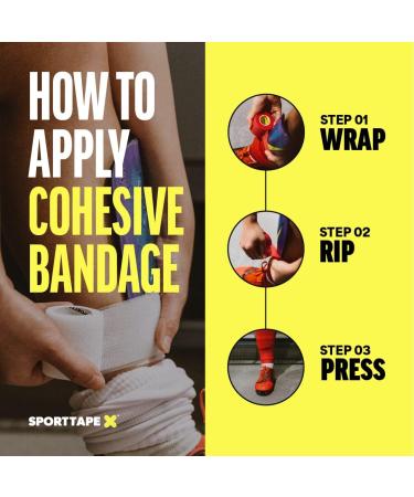 SPORTTAPE Self-Adhesive Football Sock Tape | 5cm x 4.5m - Black | Cohesive Bandage Sock Wrap Shin Pad Tape | Goalkeeper Wrist Tape & Football Ankle Tape | Pet & Vet Wrap for Dogs Horse - Single Roll Black 5x450 cm (Pack of 1) - Buy Online on SooperMarket.com